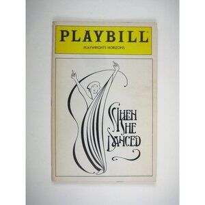 Playbill When She Danced Martin Sherman Playwrights Horizons 1990 Luscombe